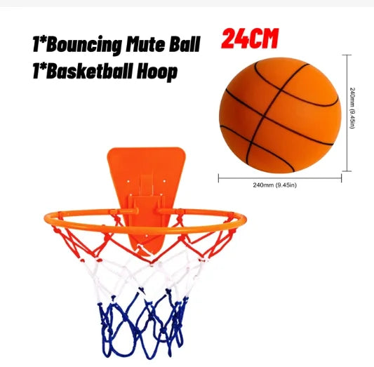 Kids Bouncing Mute Silent Basketball Squeezable Mute Bouncing Basketball Indoor Silent Ball Foam Basketball Bounce Football