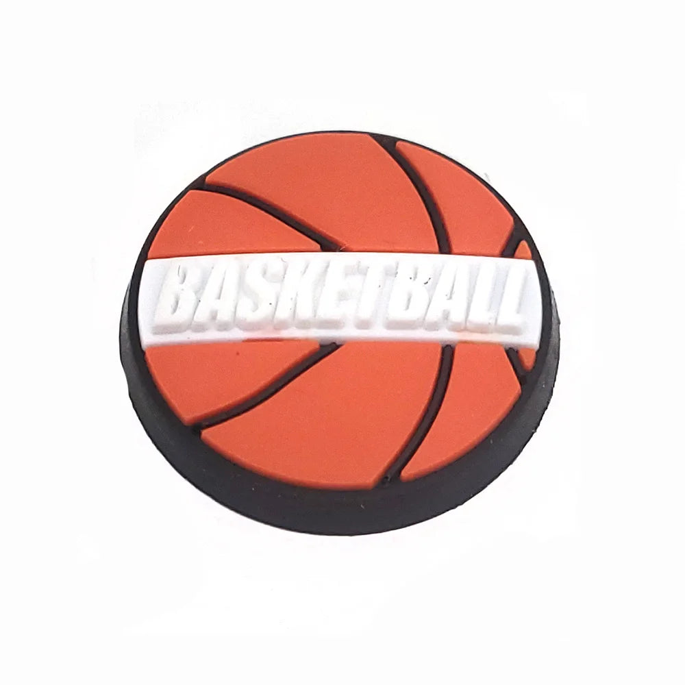 1-10Pcs Basketball Shoe Charms for Clog Sandals Buckle Decoration Accessories Pins Men Kids Adults Party Favor Gifts