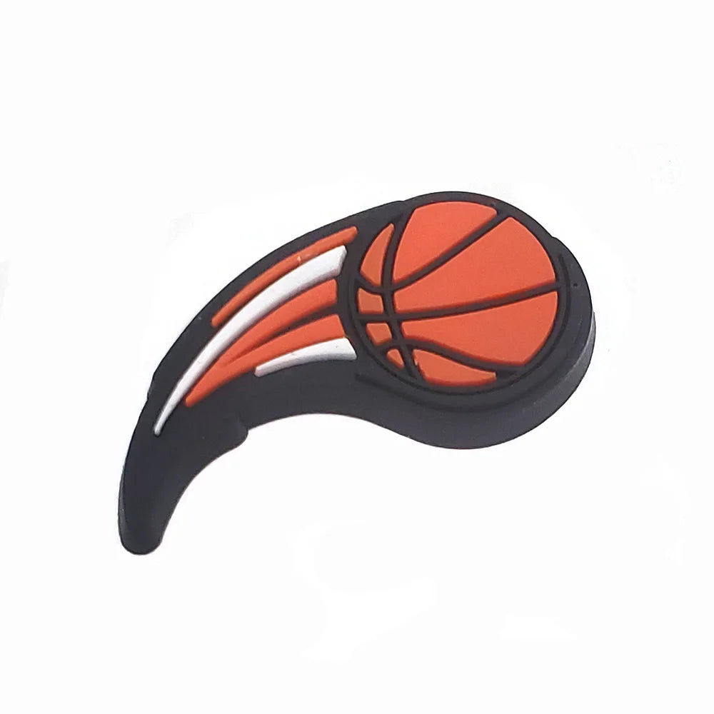 1-10Pcs Basketball Shoe Charms for Clog Sandals Buckle Decoration Accessories Pins Men Kids Adults Party Favor Gifts