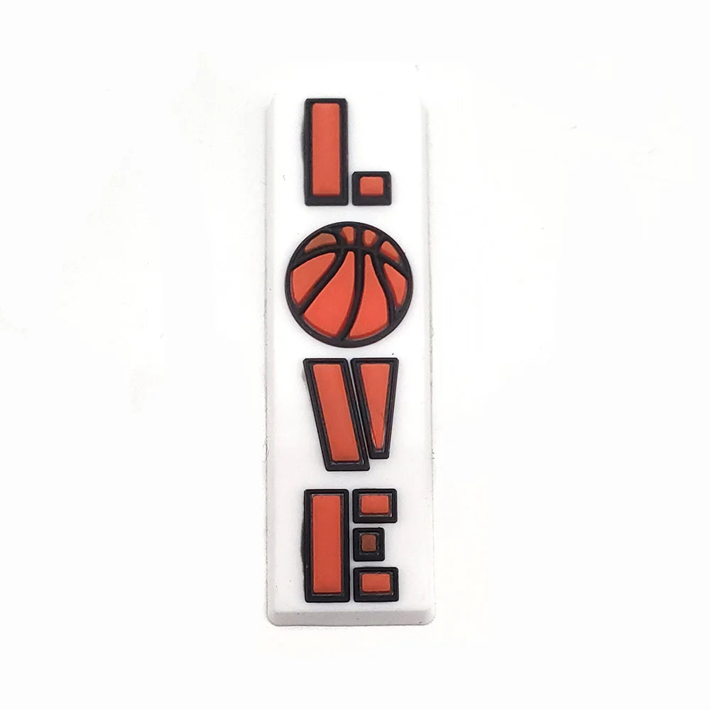 1-10Pcs Basketball Shoe Charms for Clog Sandals Buckle Decoration Accessories Pins Men Kids Adults Party Favor Gifts