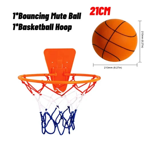 Kids Bouncing Mute Silent Basketball Squeezable Mute Bouncing Basketball Indoor Silent Ball Foam Basketball Bounce Football