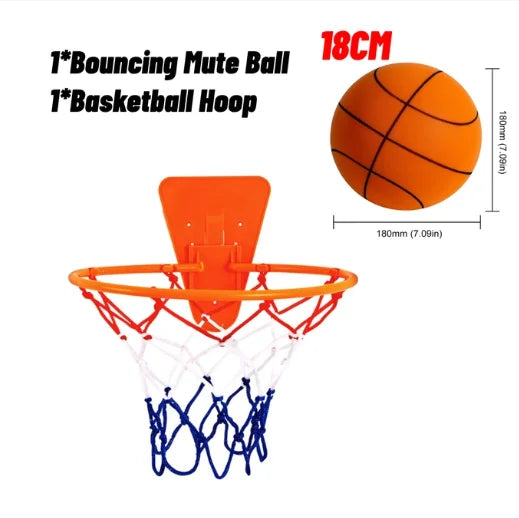 Kids Bouncing Mute Silent Basketball Squeezable Mute Bouncing Basketball Indoor Silent Ball Foam Basketball Bounce Football