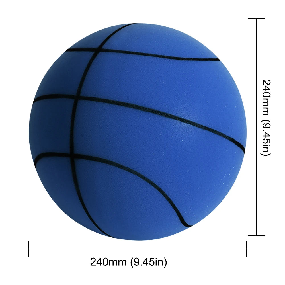 Kids Bouncing Mute Silent Basketball Squeezable Mute Bouncing Basketball Indoor Silent Ball Foam Basketball Bounce Football